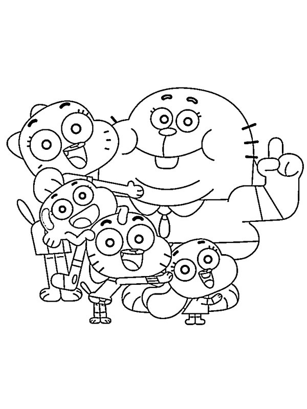 Gumball kolorowanki